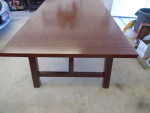 Large farm style table/6 chairs  OBO