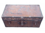 Antique Shipping Travel Steam Steamer Trunk Coffee Table