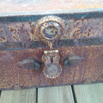 Antique Shipping Travel Steam Steamer Trunk Coffee Table