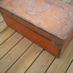 Antique Shipping Travel Steam Steamer Trunk Coffee Table