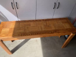 Wood console table