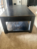 Rustic Black Coffee Table - GREAT DEAL!