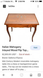 Mantovanelli Italian game table