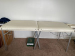Massage table - Leather top