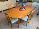 Dining room table and chairs