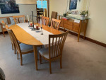 Dining room table and chairs