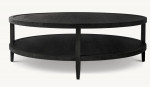 Restoration Hardware Round Black Coffee Table