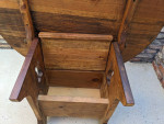 Antique flip top Table to Chair