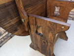 Antique flip top Table to Chair