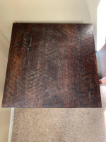 Distressed, Solid Wood Side / End Table - Heavy!
