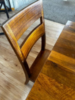 Dining Table, 4 chairs, 1 bench