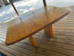 Dining table, 5 chairs, 2 table extenders