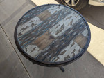HD 30" Round Industrial Bistro Table.