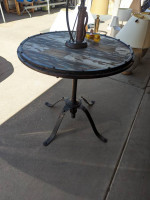 HD 30" Round Industrial Bistro Table.