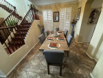 Beautiful dining table with 6 chairs 103" inch long can be ma smaller