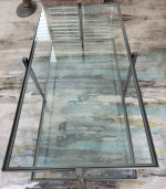 Glass coffee table