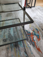 Glass coffee table