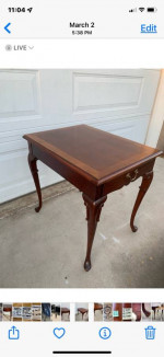 Historical Hickory Chair Co table
