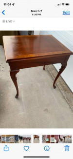 Historical Hickory Chair Co table