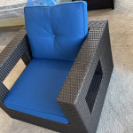 Wicker Rattan Chair & Table