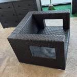 Wicker Rattan Chair & Table
