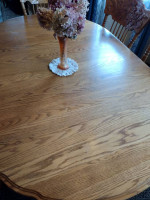 Modern Oak Clawfoot Dining Table and Chairs Dining Set Bent Wood