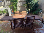 Hardwood Patio Table & Chairs