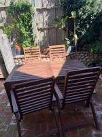 Hardwood Patio Table & Chairs