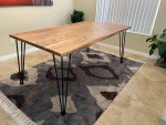 Beautiful Brand New Solid Acacia Wood Live Edge Dining Table