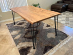 Beautiful Brand New Solid Acacia Wood Live Edge Dining Table