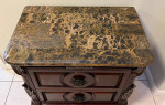Nightstand Side Table with metal Base