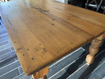 French Antique Mid 1800s Pine Dining Table
