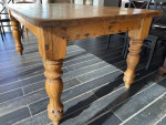 French Antique Mid 1800s Pine Dining Table