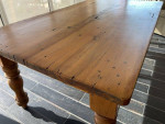 French Antique Mid 1800s Pine Dining Table