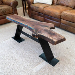 Industrial Style Coffee Table & Bench