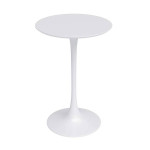 Sleek white bistro table