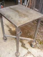 Printers Standing Cast Steel Top Nolen Turtle Table