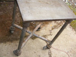 Printers Standing Cast Steel Top Nolen Turtle Table