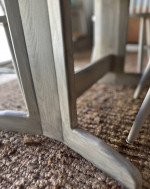 Refurbished DINING TABLE. 2 leaves& 4 CHAIRS- delivery avail! -