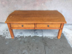 Beautiful Broyhill, two drawer, solid wood coffee table