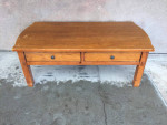 Beautiful Broyhill, two drawer, solid wood coffee table