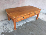 Beautiful Broyhill, two drawer, solid wood coffee table