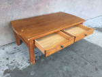 Beautiful Broyhill, two drawer, solid wood coffee table