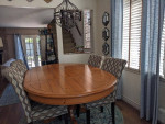 TABLE DINING, SEATS 6, WITH CHAIRS