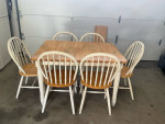 Farmhouse style table and chairs - solid wood