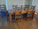 Dining room table with 8 chairs