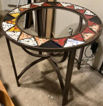 Iron Table Base With Mosaic
