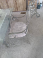 Wrought iron dining table