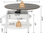 Round Lift Top Coffee table