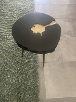 Live Edge Wood Side Table
